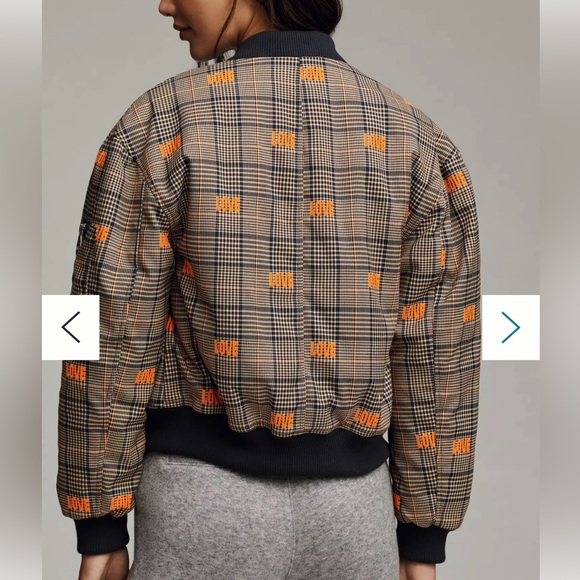 NWT Anthropologie Avec Les Filles Embroidered Love Bomber Jacket / Size XL - Picture 4 of 10
